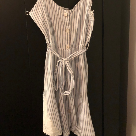 ZARA Lace Striped Sundress - Picture 1 of 3